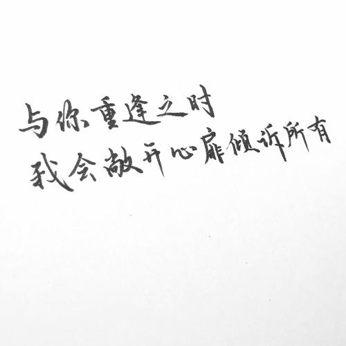 与你重逢之时,我会敞开心扉倾诉所有