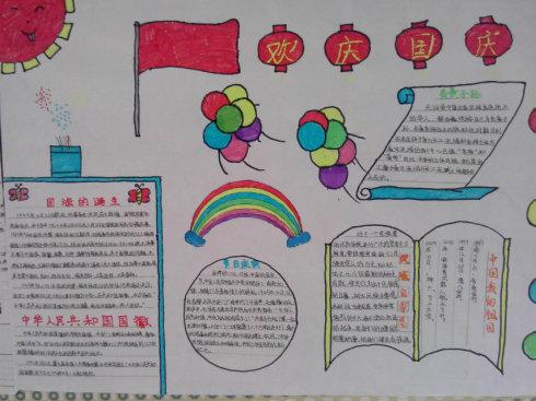 鄞州邱的庆国庆的手抄报 庆国庆的手抄报