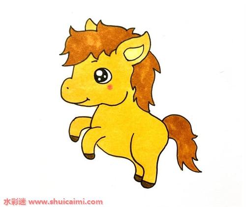 小马可爱怎么画小马简笔画步骤图