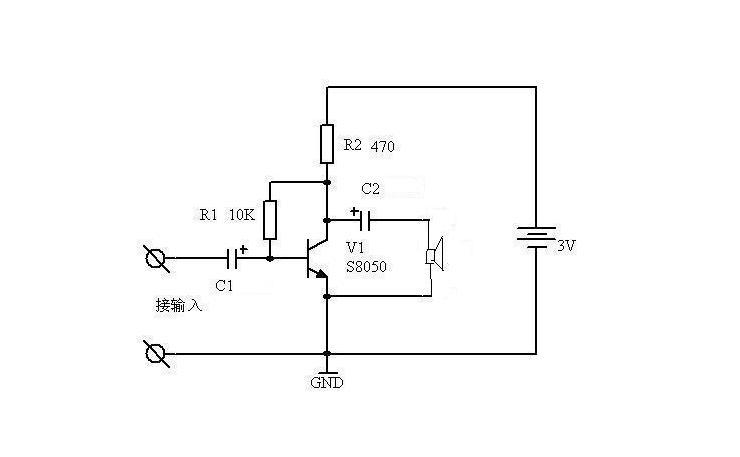 求图,最简单的音频放大电路(不需要单片机的)