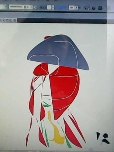 鼠绘色彩抽象人物