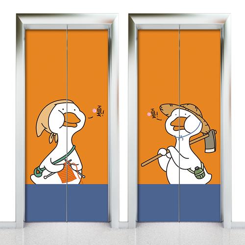 电梯贴纸 电梯贴 电梯门装饰贴纸门贴入户贴纸贴画