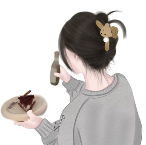 头像手绘气质女生背影你喜欢哪一个