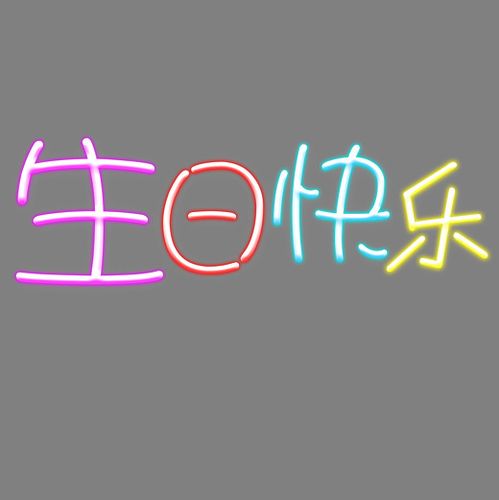 原创艺术字生日快乐