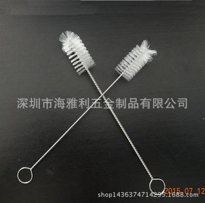 厂家定做尼龙毛刷子 医用试管长柄毛刷 水杯吸管清洁刷 管道毛刷