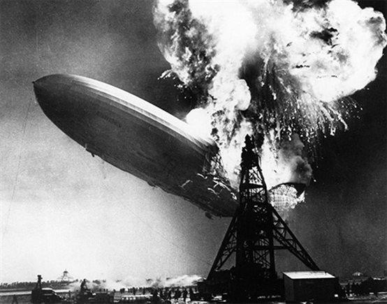1937年5月6日夜晚,世界最先进的飞艇"兴登堡"号(编号lz-129)在新泽西