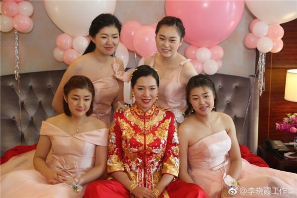 李晓霞翟一鸣大婚方博陈梦领衔伴娘伴郎团