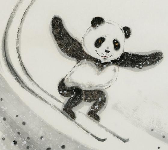 熊猫刘中绘百米长卷赞北京冬奥——刘中创作《冰雪国宝万里图》的故事