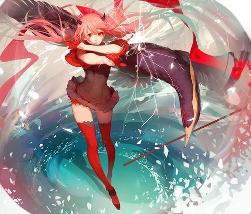动漫壁纸头像:p站艺术插画,霸气女生图片