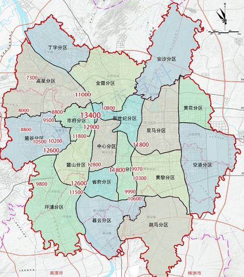 长沙限价地图