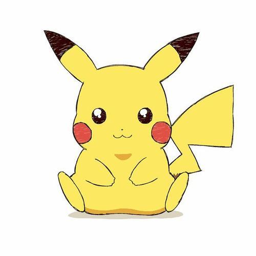 皮卡丘萌图头像简笔画手机壁纸