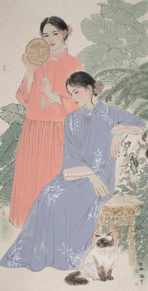 「艺惠藏」张琳师从何家英教授,工笔人物画作品欣赏