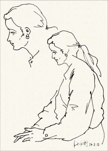 [转载]简笔人体速写——钢笔写生16幅(四)