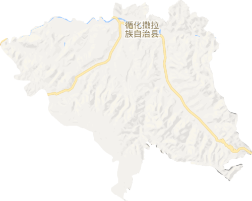 循化撒拉族自治县高清电子地图,循化撒拉族自治县高清