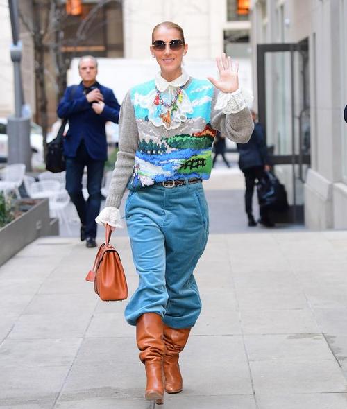 席琳·迪翁穿搭再度开挂,复出后虽然脸崩了,却成为时尚天后