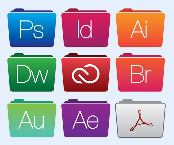 彩色ps文件夹png图标