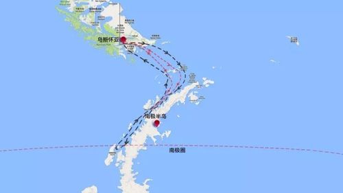 line3:南极三岛(福克兰群岛,南乔治亚岛,南极半岛),预计25天左右.