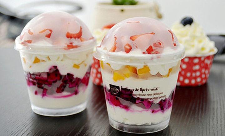 蕾迪甜品鲜奶水果杯