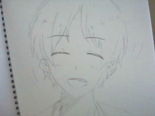 动漫人物的简单素描