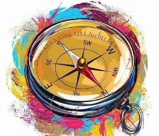 收集天然指南针手抄报 手抄报版面设计图