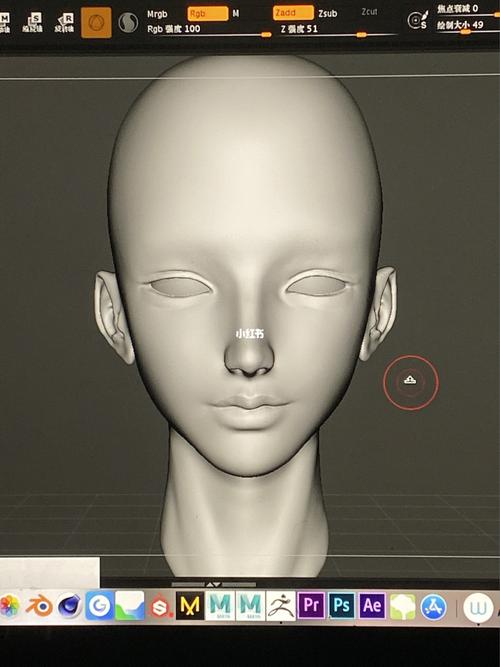 zbrush建模捏脸呼呼_建模_3d建模_文化_绘画