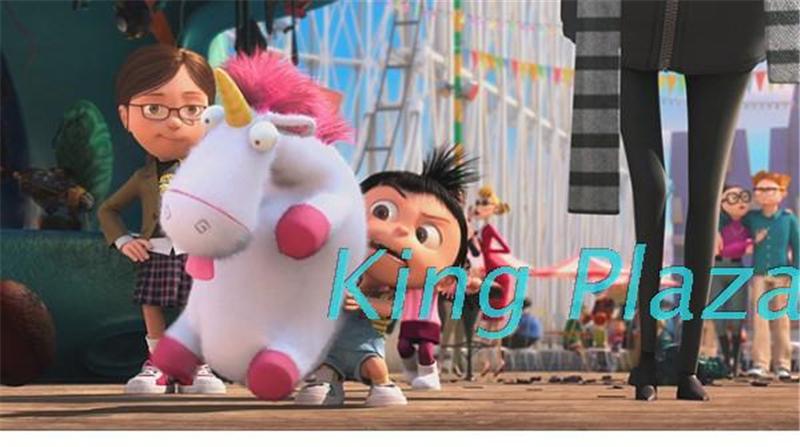 正品卑鄙的我 神偷奶爸3 小黄人 独角兽书包 马毛绒公仔 双肩背包_7折