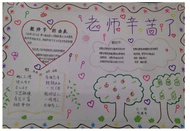 班主任节手抄报内容精选