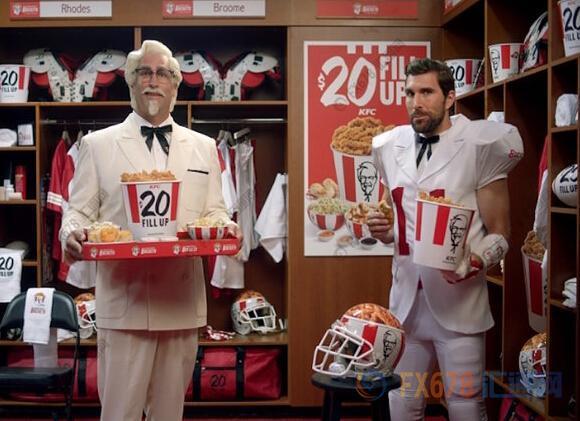 大家都爱的肯德基在中国受挫后重开拓美国市场,目标直指橄榄球迷