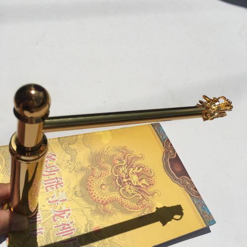 正品台湾纯铜龙头寻龙尺探测棒水脉仪看地辅助罗盘加粗加重款灵敏