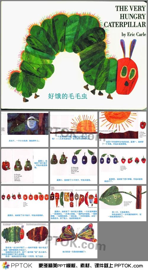 《好饿的毛毛虫》绘本故事ppt课件