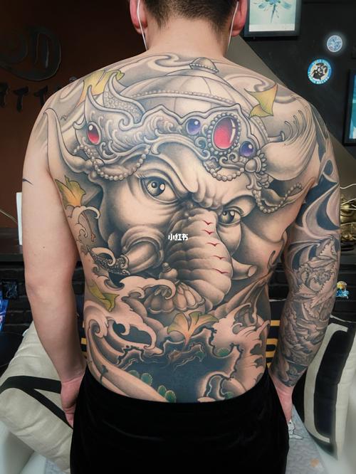 象神(遮盖)_纹身_唐山自由行热门攻略_纹身影评_tattoo怎么样_唐山_美