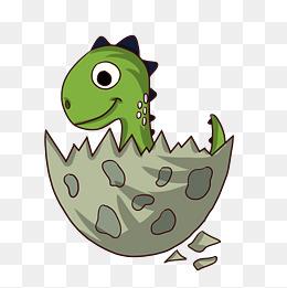 卡通绿恐龙头像