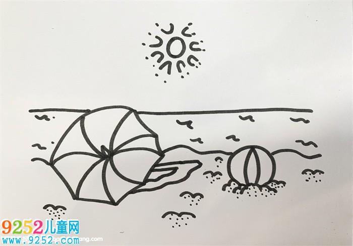 关于夏天的画简单漂亮 夏天简笔画,关于夏天的画教程