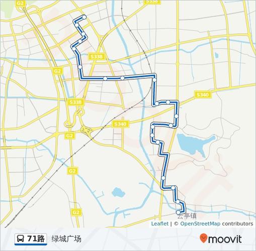 公交71路的线路图