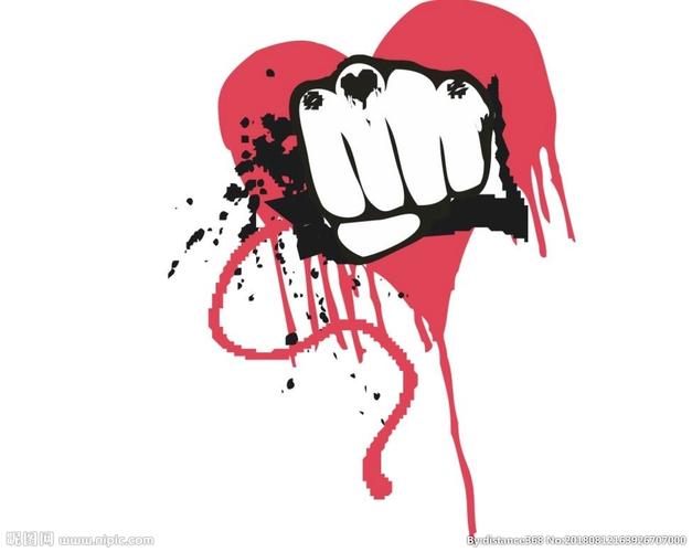 出拳 印花图案 t恤 t恤印花图片