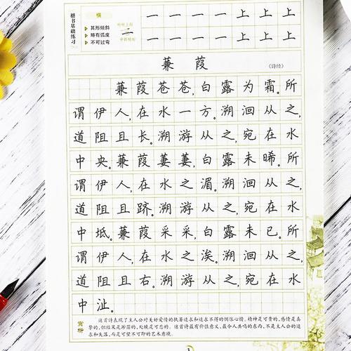 行楷人教版必背古诗文诗词墨点字帖硬笔书法钢笔练字帖衡水体中文字帖