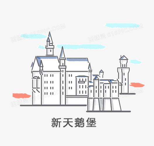 新天鹅堡插画