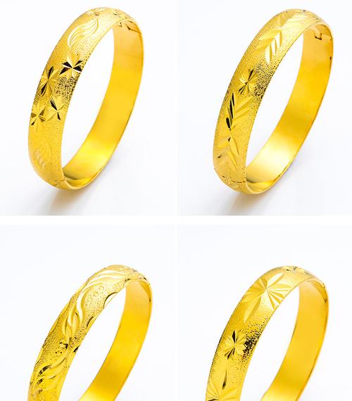 2020年新款12毫米女款卡扣暗扣手镯满天星车花时尚宽边仿金镯子