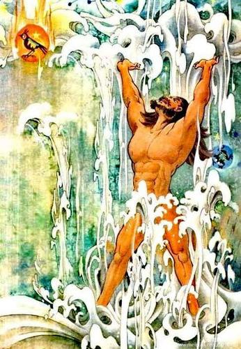 盘古开天神话手抄报 手抄报版面设计图