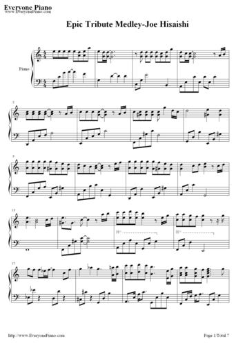 epic tribute medley-久石让(joe hisaishi)
