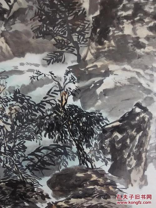 安徽著名画家俞宏理山水画一幅