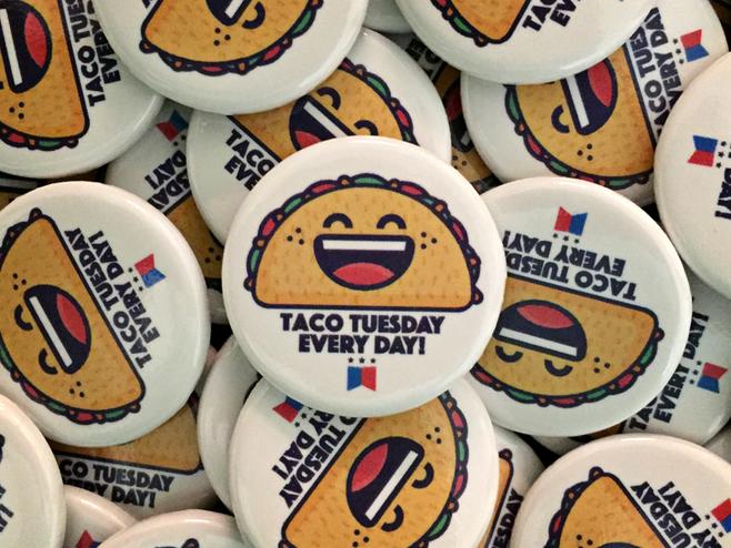 taco tuesday buttons!