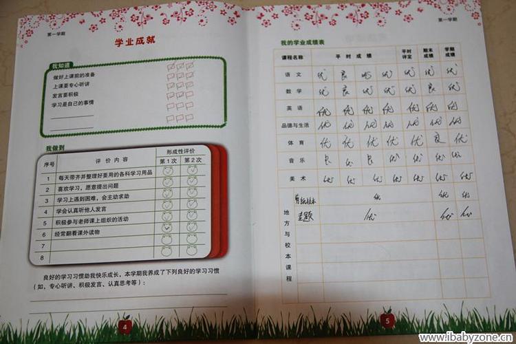 小学生综合素质评价手册