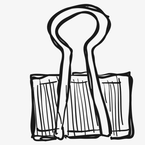 夹子卡通简笔画