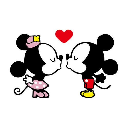 享惠油米奇情侣可爱划痕贴侧门遮挡保险杠卡通米老鼠贴 汽车贴纸 装饰