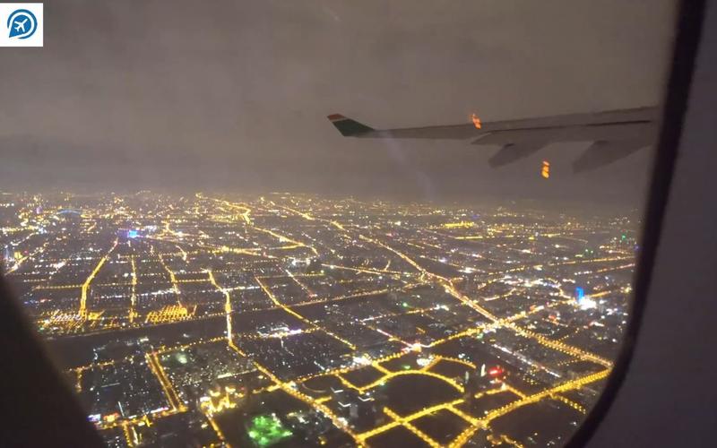 晚上坐飞机看得一清二楚!