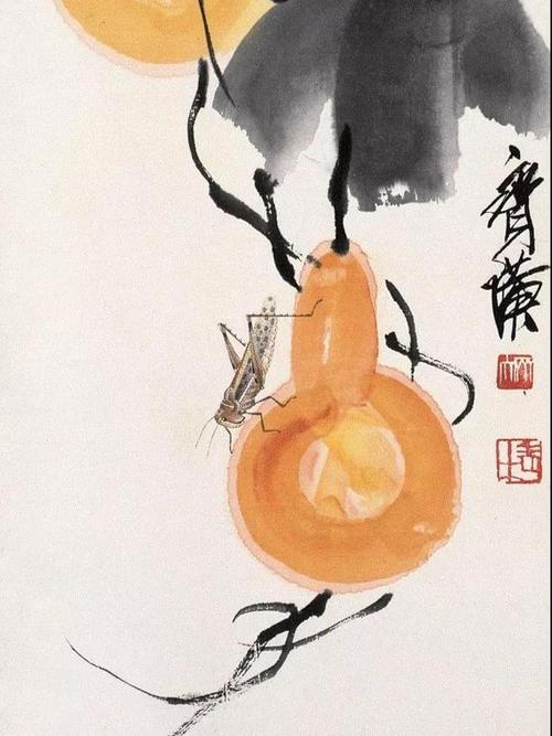 齐白石画的瓜果想让人回归田园