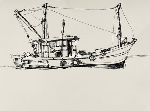 渔船08_绘画_随笔_画画_文化_绘画