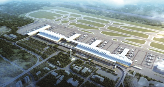 t3航站楼效果图4月27日,记者从贵州机场集团获悉,贵阳龙洞堡国际机场