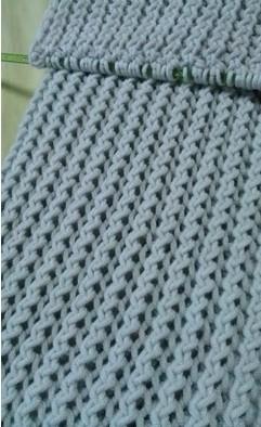 【围巾织法】求这个围巾的针法!